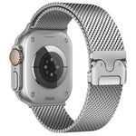 Dây đồng hồ thép không gỉ lưới mịn Milanese khóa dù xDfind, Dành cho Apple Watch 46mm / 49mm / 45mm / 44mm lưới mịn, Dành cho Apple Watch 42mm / 41mm / 40mm / 38mm lưới mịn