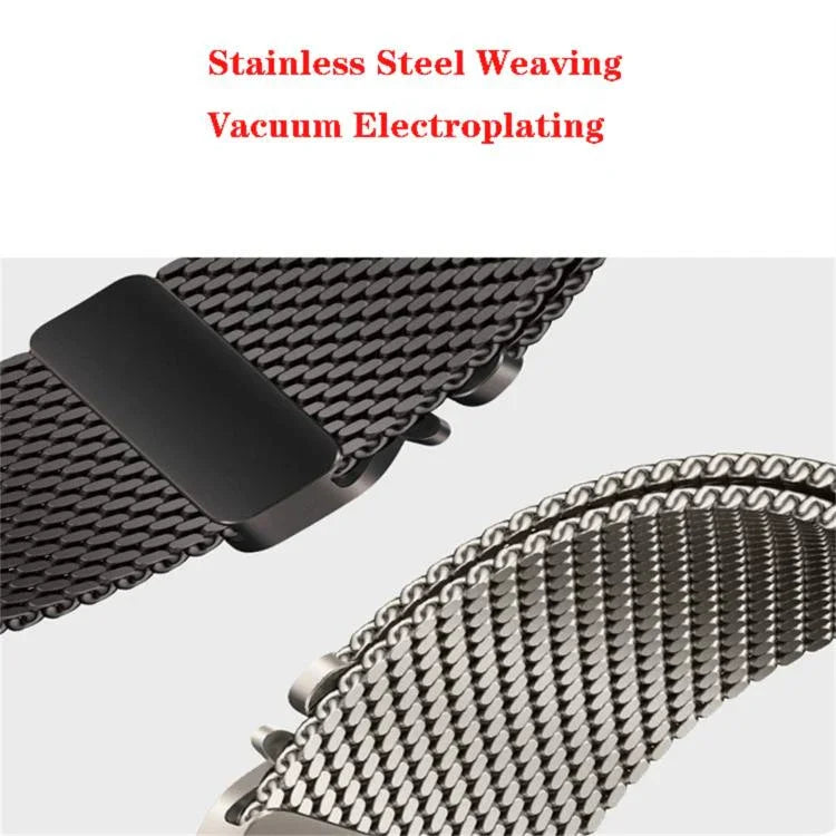 Dây đồng hồ thép không gỉ lưới mịn Milanese khóa dù xDfind, Dành cho Apple Watch 46mm / 49mm / 45mm / 44mm lưới mịn, Dành cho Apple Watch 42mm / 41mm / 40mm / 38mm lưới mịn