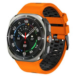 Dây đồng hồ silicone hai màu thoáng khí, Dành cho Samsung Galaxy Watch Ultra 47mm / Ultra 2025