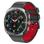 Dây đồng hồ silicone hai màu thoáng khí, Dành cho Samsung Galaxy Watch Ultra 47mm / Ultra 2025