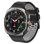 Dây đồng hồ silicone hai màu thoáng khí, Dành cho Samsung Galaxy Watch Ultra 47mm / Ultra 2025