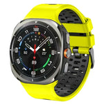 Dây đồng hồ silicone hai màu thoáng khí, Dành cho Samsung Galaxy Watch Ultra 47mm / Ultra 2025
