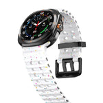 Dây đồng hồ silicone chấm màu hai khóa, Dành cho Samsung Galaxy Watch Ultra 47mm / Ultra 2025