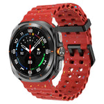 Dây đồng hồ silicone chấm màu hai khóa, Dành cho Samsung Galaxy Watch Ultra 47mm / Ultra 2025
