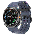 Dây đồng hồ silicone chấm màu hai khóa, Dành cho Samsung Galaxy Watch Ultra 47mm / Ultra 2025