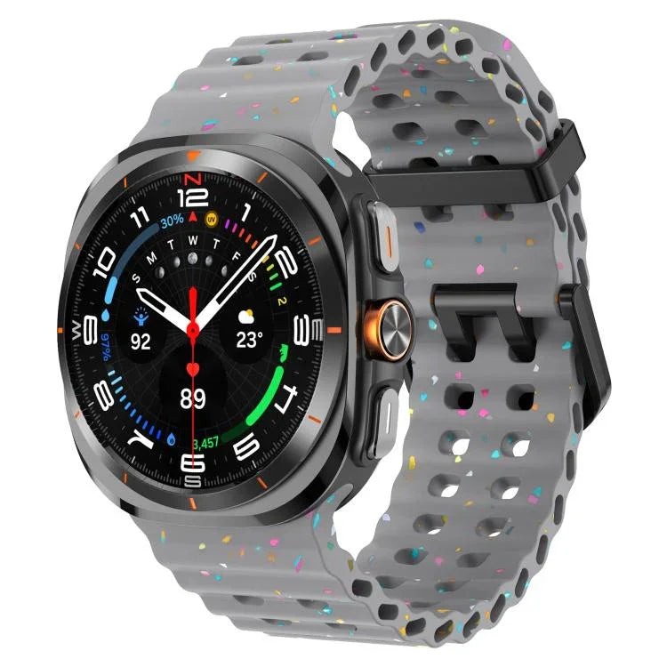 Dây đồng hồ silicone chấm màu hai khóa, Dành cho Samsung Galaxy Watch Ultra 47mm / Ultra 2025