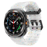 Dây đồng hồ silicone chấm màu hai khóa, Dành cho Samsung Galaxy Watch Ultra 47mm / Ultra 2025