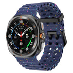 Dây đồng hồ silicone chấm màu hai khóa, Dành cho Samsung Galaxy Watch Ultra 47mm / Ultra 2025
