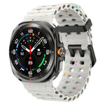 Dây đồng hồ silicone chấm màu hai khóa, Dành cho Samsung Galaxy Watch Ultra 47mm / Ultra 2025