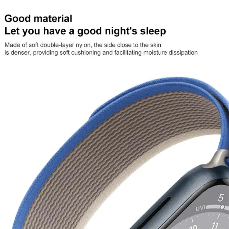 Dây đồng hồ nylon vòng hai đoạn xDfind, Dành cho Apple Watch 46mm / 49mm / 45mm / 44mm, Dành cho Apple Watch 42mm / 41mm / 40mm / 38mm