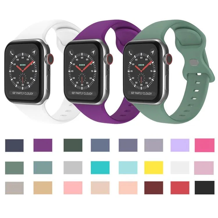 Dây đồng hồ silicone khóa bướm xDfind, Dành cho Apple Watch 46mm / 49mm / 45mm / 44mm, Dành cho Apple Watch 42mm / 41mm / 40mm / 38mm