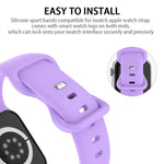Dây đồng hồ silicone khóa bướm xDfind, Dành cho Apple Watch 46mm / 49mm / 45mm / 44mm, Dành cho Apple Watch 42mm / 41mm / 40mm / 38mm