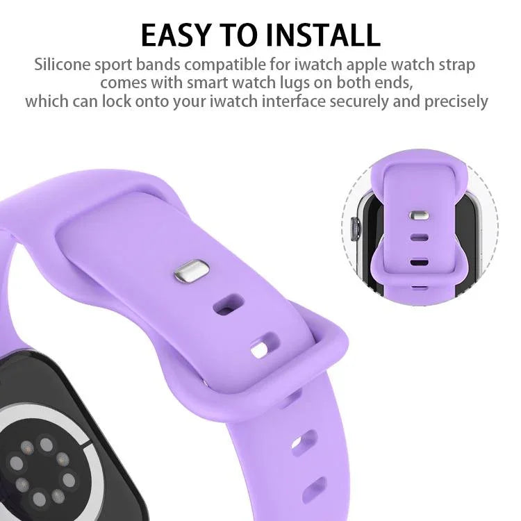Dây đồng hồ silicone khóa bướm xDfind, Dành cho Apple Watch 46mm / 49mm / 45mm / 44mm, Dành cho Apple Watch 42mm / 41mm / 40mm / 38mm