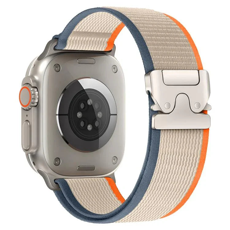 Dây đồng hồ nylon vòng nút bấm khóa titan xDfind, Dành cho Apple Watch 46mm / 49mm / 45mm / 44mm, Dành cho Apple Watch 42mm / 41mm / 40mm / 38mm
