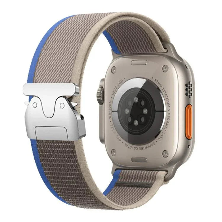 Dây đồng hồ nylon vòng nút bấm khóa titan xDfind, Dành cho Apple Watch 46mm / 49mm / 45mm / 44mm, Dành cho Apple Watch 42mm / 41mm / 40mm / 38mm