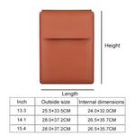 Túi đựng da PU05 cho laptop 13.3 inch, 14.1 inch, 15.4 inch