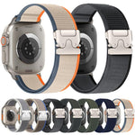 Dây đồng hồ nylon vòng nút bấm khóa titan xDfind, Dành cho Apple Watch 46mm / 49mm / 45mm / 44mm, Dành cho Apple Watch 42mm / 41mm / 40mm / 38mm