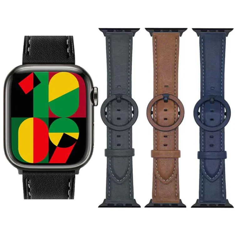 Dây đồng hồ da khóa tròn xDfind, Dành cho Apple Watch 46mm / 49mm / 45mm / 44mm, Dành cho Apple Watch 42mm / 41mm / 40mm / 38mm