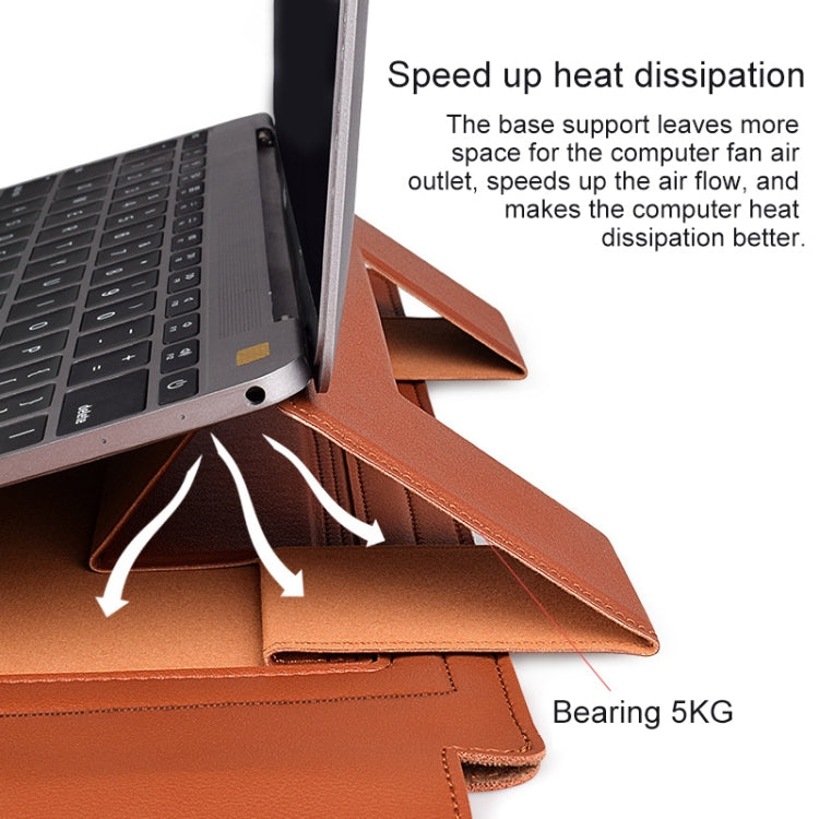Túi đựng da PU05 kèm túi nhỏ, cho laptop 13.3 inch, 14.1 inch, 15.4 inch