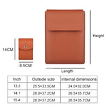 Túi đựng da PU05 kèm túi nhỏ, cho laptop 13.3 inch, 14.1 inch, 15.4 inch
