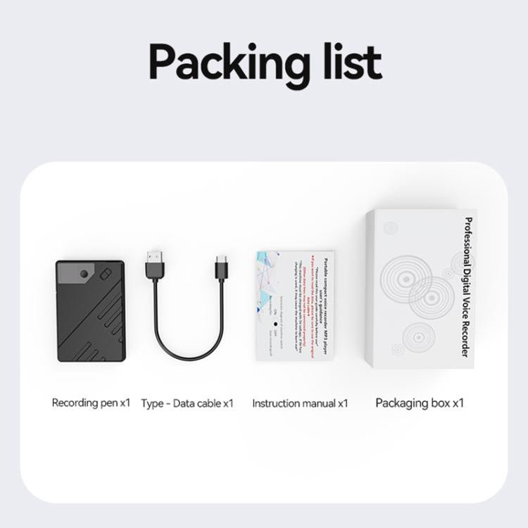 Máy ghi âm từ tính thông minh JNN A5 màn hình OLED hỗ trợ điều khiển qua APP, dung lượng 8GB, 16GB, 32GB, 64GB, 128GB