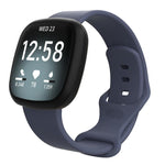For Fitbit Versa 4 / Versa 3 / Sense2 / Sense xDfind Silicone Watch Band, S, L
