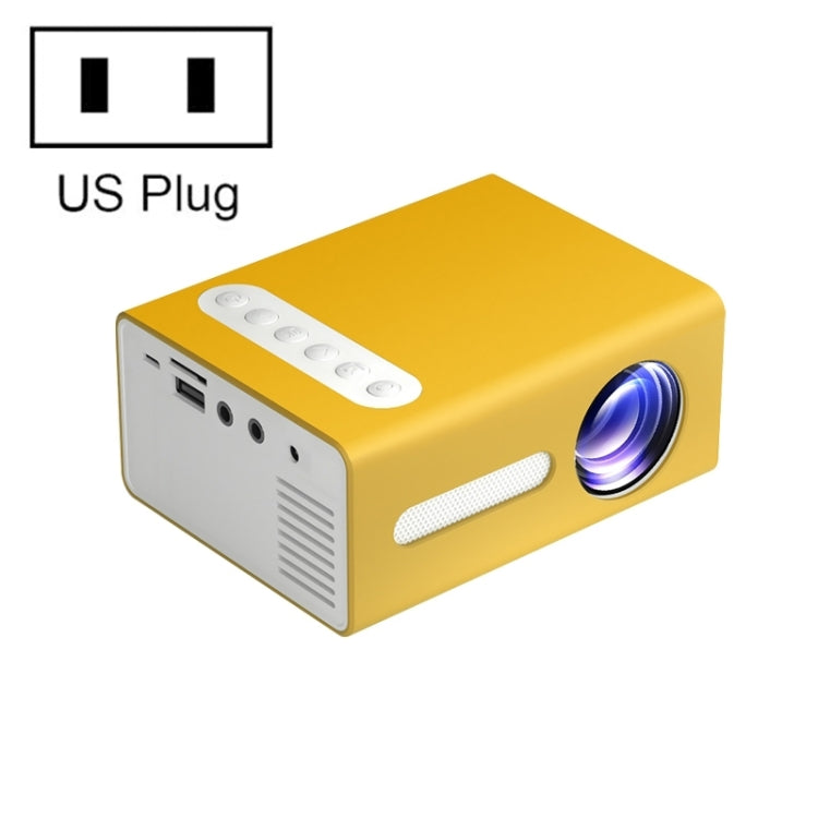 Máy chiếu game đa phương tiện gia đình di động T300 25ANSI LED, phích cắm US