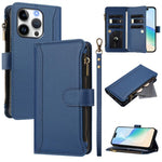Ốp lưng da khóa nam châm có 9 ngăn đựng thẻ và dây đeo tay, dành cho iPhone 17e / 16e, dành cho iPhone 17 Pro Max, dành cho iPhone 17 Pro, dành cho iPhone 17, dành cho iPhone Air, dành cho iPhone 16 Pro Max, dành cho iPhone 16 Pro, dành cho iPhone 16 Plus