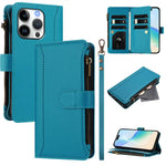 Ốp lưng da khóa nam châm có 9 ngăn đựng thẻ và dây đeo tay, dành cho iPhone 17e / 16e, dành cho iPhone 17 Pro Max, dành cho iPhone 17 Pro, dành cho iPhone 17, dành cho iPhone Air, dành cho iPhone 16 Pro Max, dành cho iPhone 16 Pro, dành cho iPhone 16 Plus