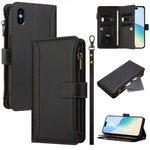 Ốp lưng da khóa từ tính 9 ngăn thẻ có dây kéo và dây đeo tay, dành cho iPhone 11 Pro Max, iPhone 11, iPhone 11 Pro, iPhone XS / X, iPhone XR, iPhone XS Max, iPhone 8 Plus / 7 Plus
