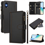 Ốp lưng da khóa từ tính 9 ngăn thẻ có dây kéo và dây đeo tay, dành cho iPhone 11 Pro Max, iPhone 11, iPhone 11 Pro, iPhone XS / X, iPhone XR, iPhone XS Max, iPhone 8 Plus / 7 Plus