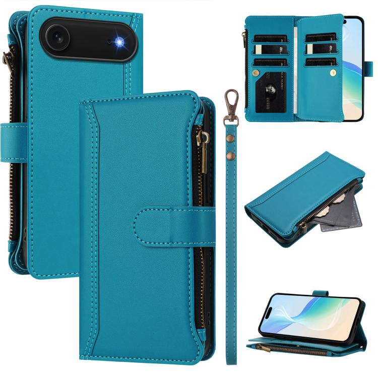 Ốp lưng da khóa nam châm có 9 ngăn đựng thẻ và dây đeo tay, dành cho iPhone 17e / 16e, dành cho iPhone 17 Pro Max, dành cho iPhone 17 Pro, dành cho iPhone 17, dành cho iPhone Air, dành cho iPhone 16 Pro Max, dành cho iPhone 16 Pro, dành cho iPhone 16 Plus