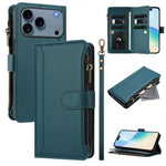 Ốp lưng da khóa nam châm có 9 ngăn đựng thẻ và dây đeo tay, dành cho iPhone 17e / 16e, dành cho iPhone 17 Pro Max, dành cho iPhone 17 Pro, dành cho iPhone 17, dành cho iPhone Air, dành cho iPhone 16 Pro Max, dành cho iPhone 16 Pro, dành cho iPhone 16 Plus