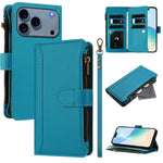 Ốp lưng da khóa nam châm có 9 ngăn đựng thẻ và dây đeo tay, dành cho iPhone 17e / 16e, dành cho iPhone 17 Pro Max, dành cho iPhone 17 Pro, dành cho iPhone 17, dành cho iPhone Air, dành cho iPhone 16 Pro Max, dành cho iPhone 16 Pro, dành cho iPhone 16 Plus