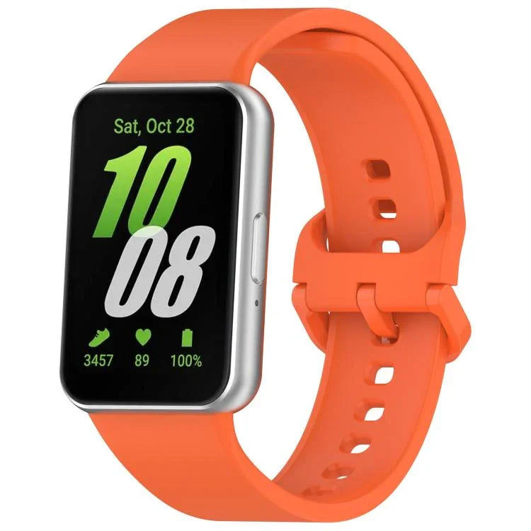 Dây đồng hồ silicone khóa màu sắc đơn sắc xDfind, Dành cho Samsung Galaxy Fit3 SM-R390