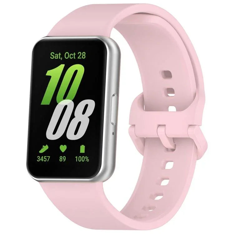 Dây đồng hồ silicone khóa màu sắc đơn sắc xDfind, Dành cho Samsung Galaxy Fit3 SM-R390