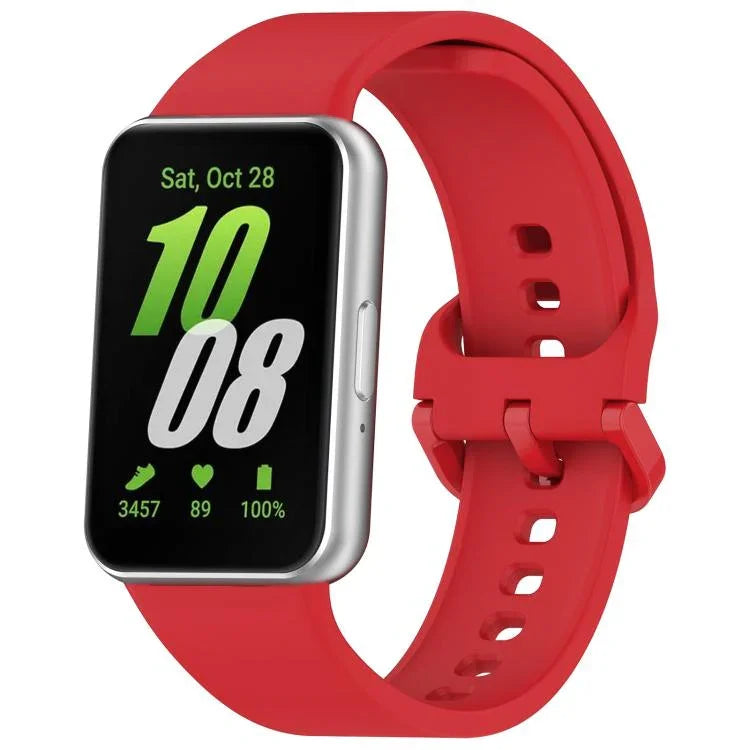 Dây đồng hồ silicone khóa màu sắc đơn sắc xDfind, Dành cho Samsung Galaxy Fit3 SM-R390