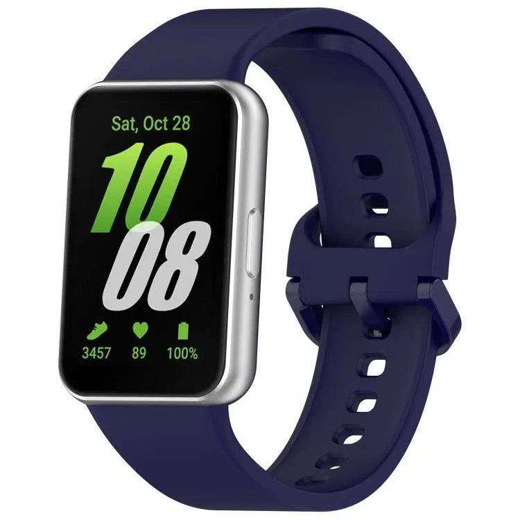 Dây đồng hồ silicone khóa màu sắc đơn sắc xDfind, Dành cho Samsung Galaxy Fit3 SM-R390
