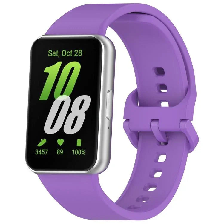 Dây đồng hồ silicone khóa màu sắc đơn sắc xDfind, Dành cho Samsung Galaxy Fit3 SM-R390