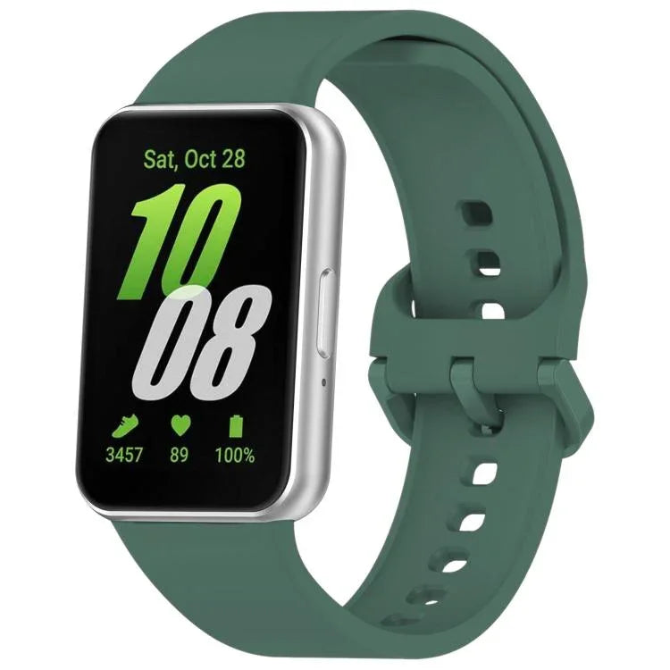 Dây đồng hồ silicone khóa màu sắc đơn sắc xDfind, Dành cho Samsung Galaxy Fit3 SM-R390
