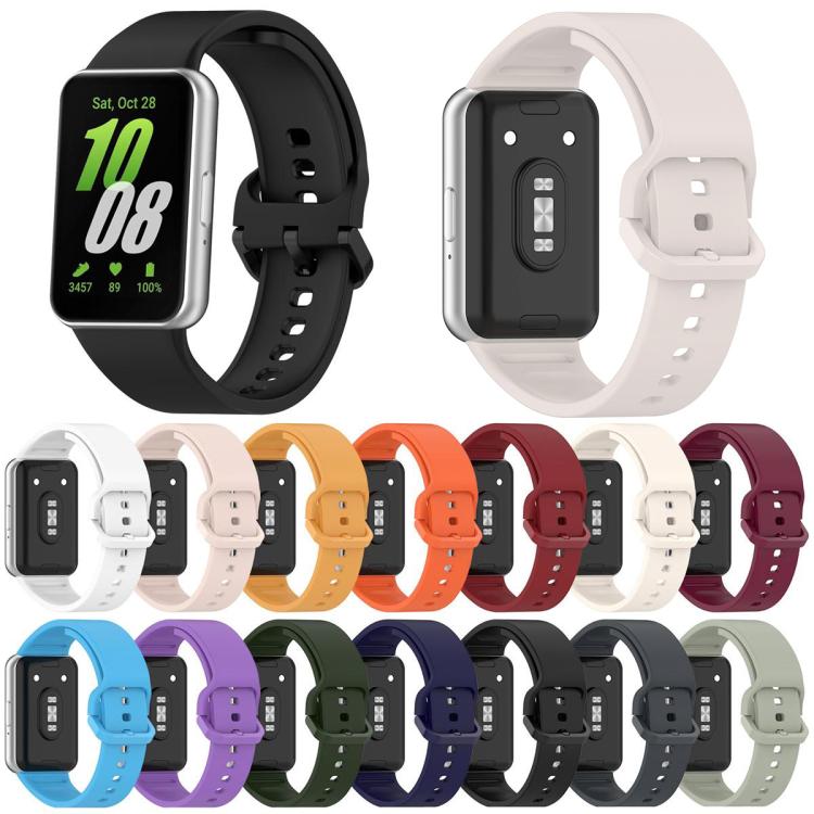 Dây đồng hồ silicone khóa màu sắc đơn sắc xDfind, Dành cho Samsung Galaxy Fit3 SM-R390
