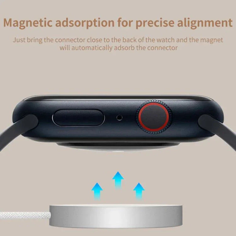 Bộ sạc đồng hồ không dây từ tính vỏ hợp kim nhôm xDfind, Type-C, USB-A, dành cho Apple Watch Series