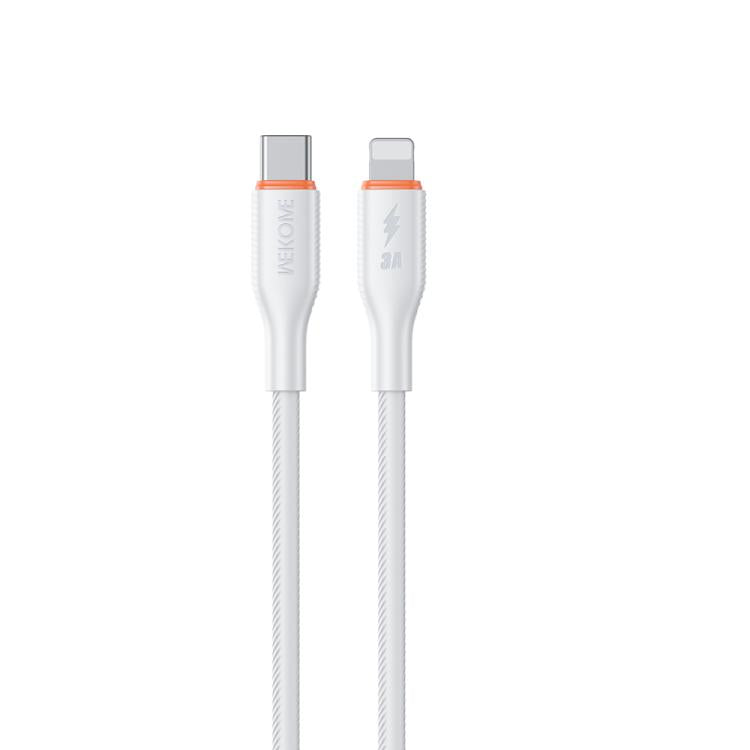 Cáp dữ liệu silicone WK WDC-92 PD27W Type-C sang 8 Pin, dài 1.2m, WDC-92