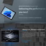 Máy tính bảng QCOM W1019 Windows 11 Pro, 8GB+128GB, màn hình 10.1 inch Qualcomm SC7180 Kryo 468 8C8T Octa Core, mạng 4G, OTG, phích cắm EU, Mỹ, Anh, Úc