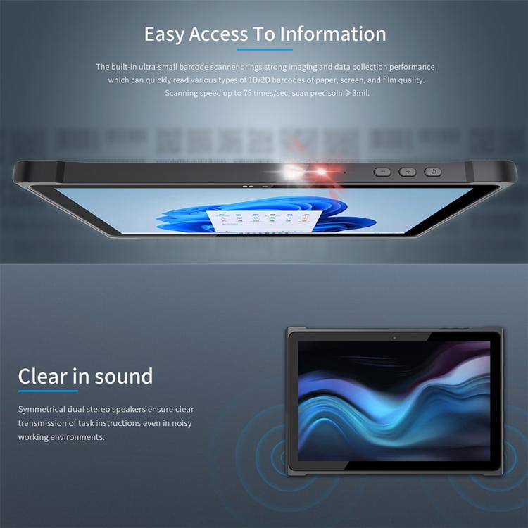 Máy tính bảng QCOM W1019 Windows 11 Pro, 8GB+128GB, màn hình 10.1 inch Qualcomm SC7180 Kryo 468 8C8T Octa Core, mạng 4G, OTG, phích cắm EU, Mỹ, Anh, Úc