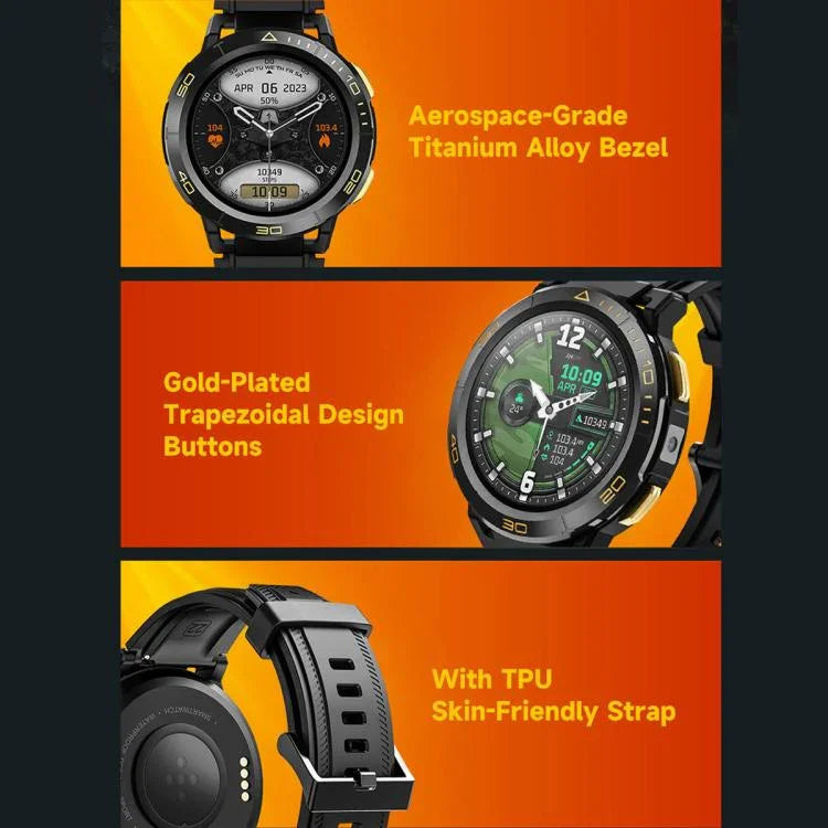 Điện Thoại Đồng Hồ Android UNIWA DM300 4G, Màn Hình 1.43 inch Unisoc SL8541E Quad Core, Hỗ Trợ Nhịp Tim / Oxy Máu, 2GB+16GB, 4GB+64GB