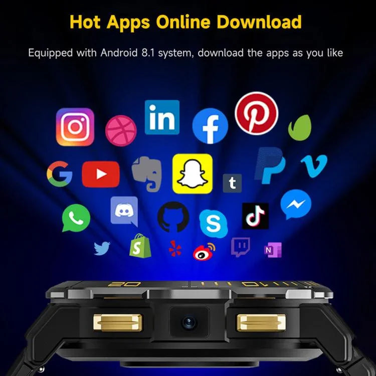 Điện Thoại Đồng Hồ Android UNIWA DM300 4G, Màn Hình 1.43 inch Unisoc SL8541E Quad Core, Hỗ Trợ Nhịp Tim / Oxy Máu, 2GB+16GB, 4GB+64GB