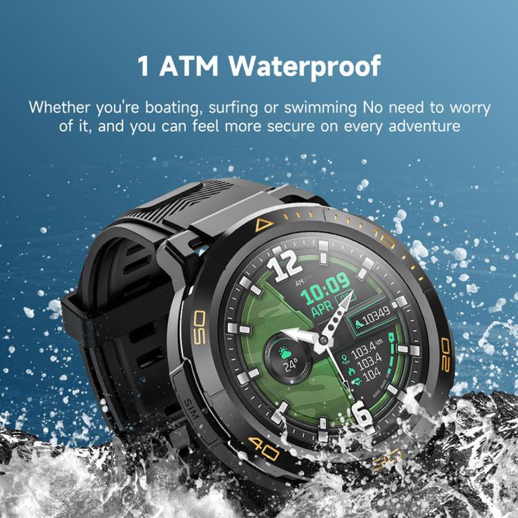 Điện Thoại Đồng Hồ Android UNIWA DM300 4G, Màn Hình 1.43 inch Unisoc SL8541E Quad Core, Hỗ Trợ Nhịp Tim / Oxy Máu, 2GB+16GB, 4GB+64GB