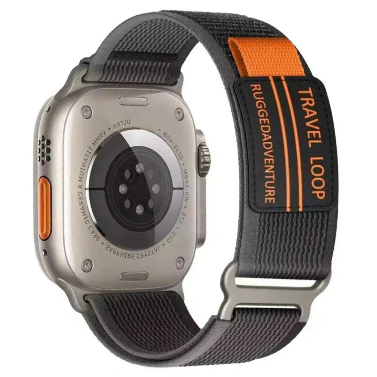 Dây đeo đồng hồ bằng nylon bện khóa kim loại hai đoạn xDfind, dành cho Apple Watch 46mm / 49mm / 45mm / 44mm, dành cho Apple Watch 42mm / 41mm / 40mm / 38mm