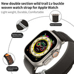 Dây đeo đồng hồ bằng nylon bện khóa kim loại hai đoạn xDfind, dành cho Apple Watch 46mm / 49mm / 45mm / 44mm, dành cho Apple Watch 42mm / 41mm / 40mm / 38mm